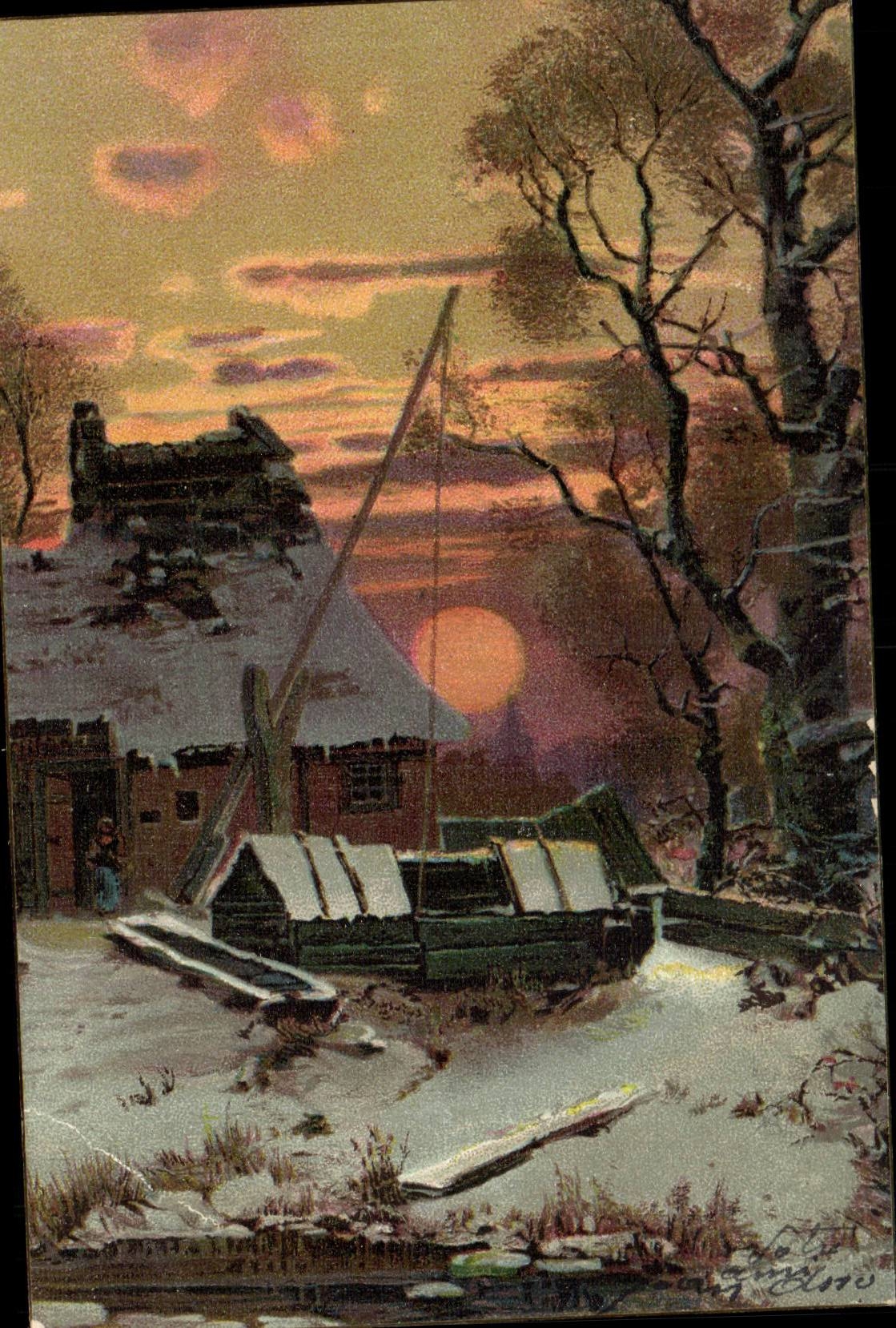 CPA Fantaisie Paysage