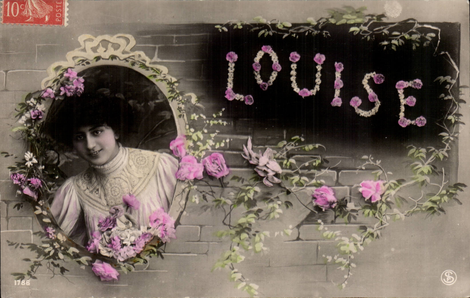 CPA Fantasy Woman Louise First name