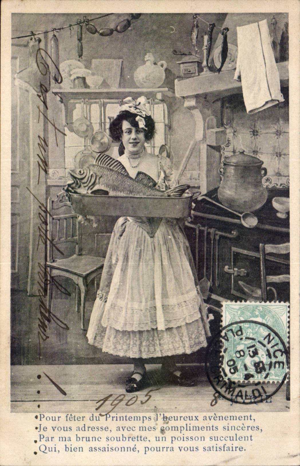 CPA Fantasy Woman Poisson Spring