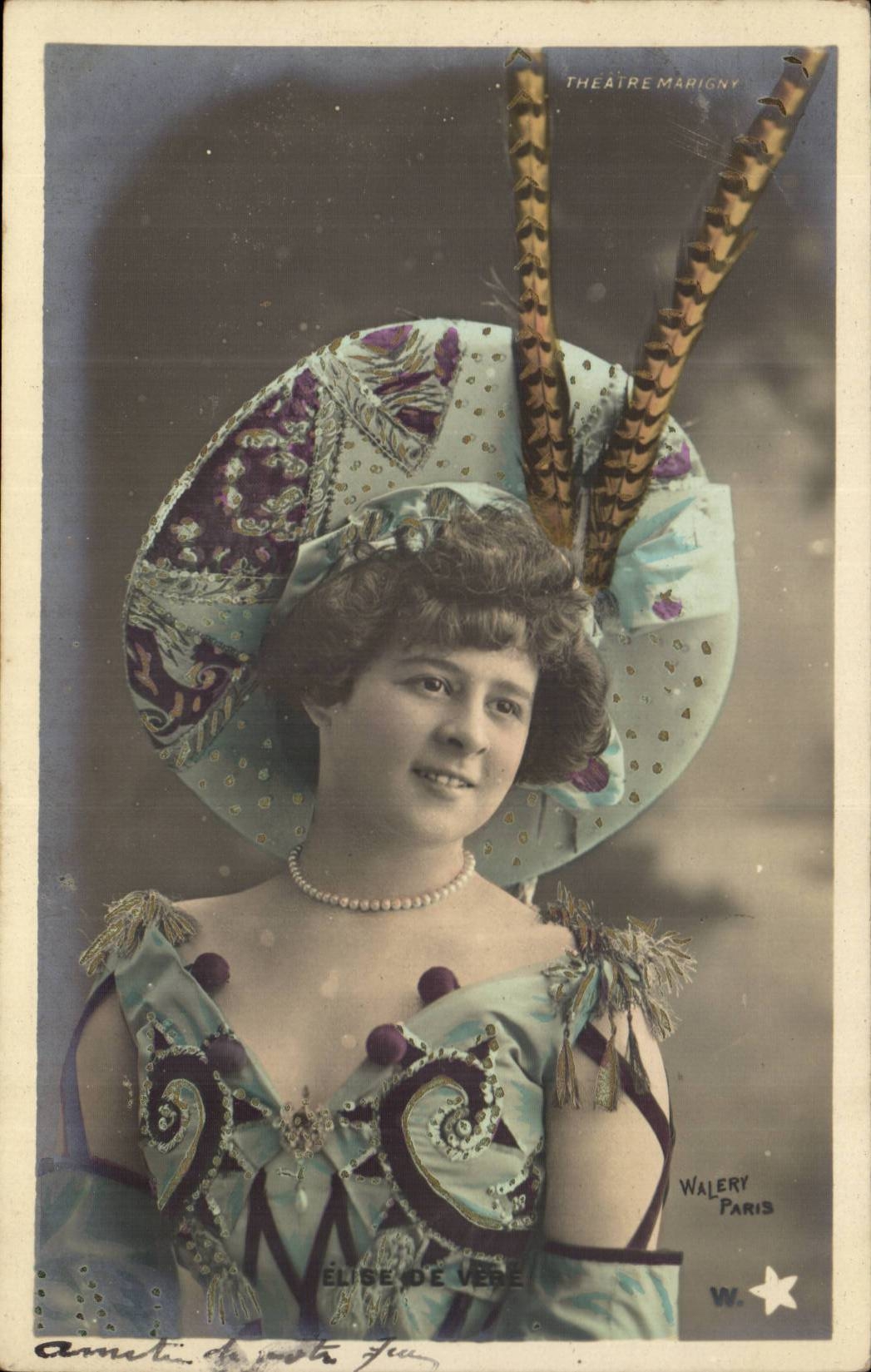 CPA Fantasy Woman MArigny Theater Elects of Vebe