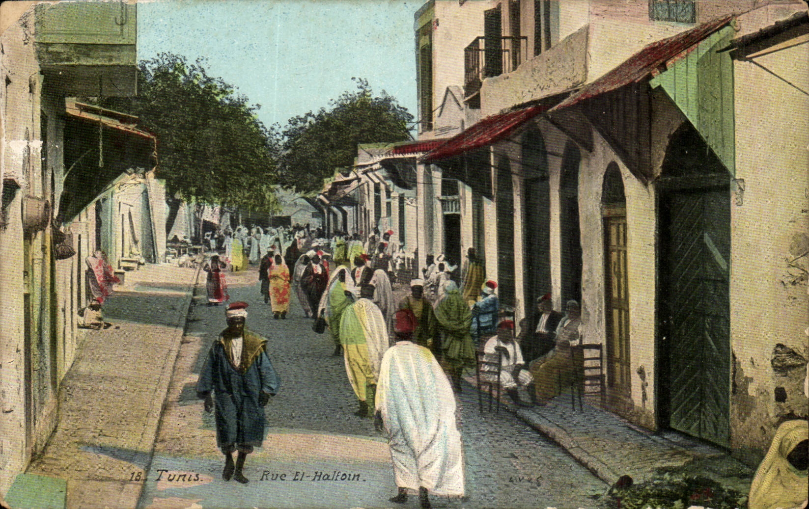 Tunisia CPA Tunis Street El Halfoin