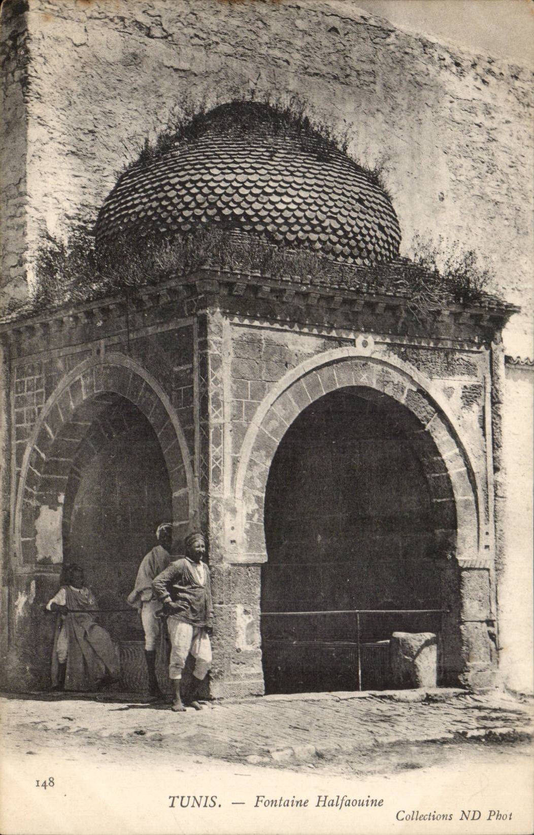Brunnen Tunesien-Tunis CPA Halfaouine
