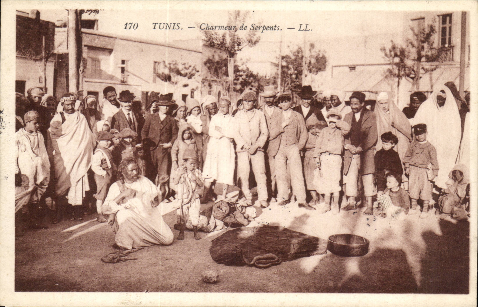 Schlangecharmeure Tunesien-Tunis CPA