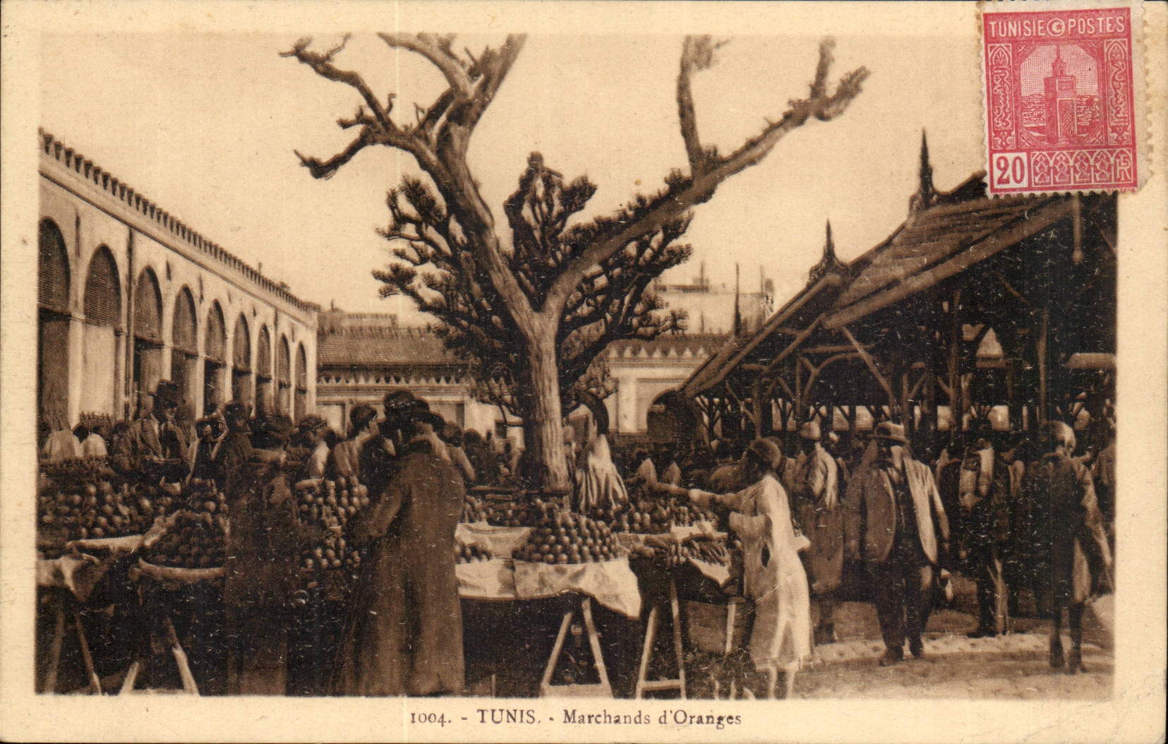 Werbung Tunesien-Tunis CPA der Orange