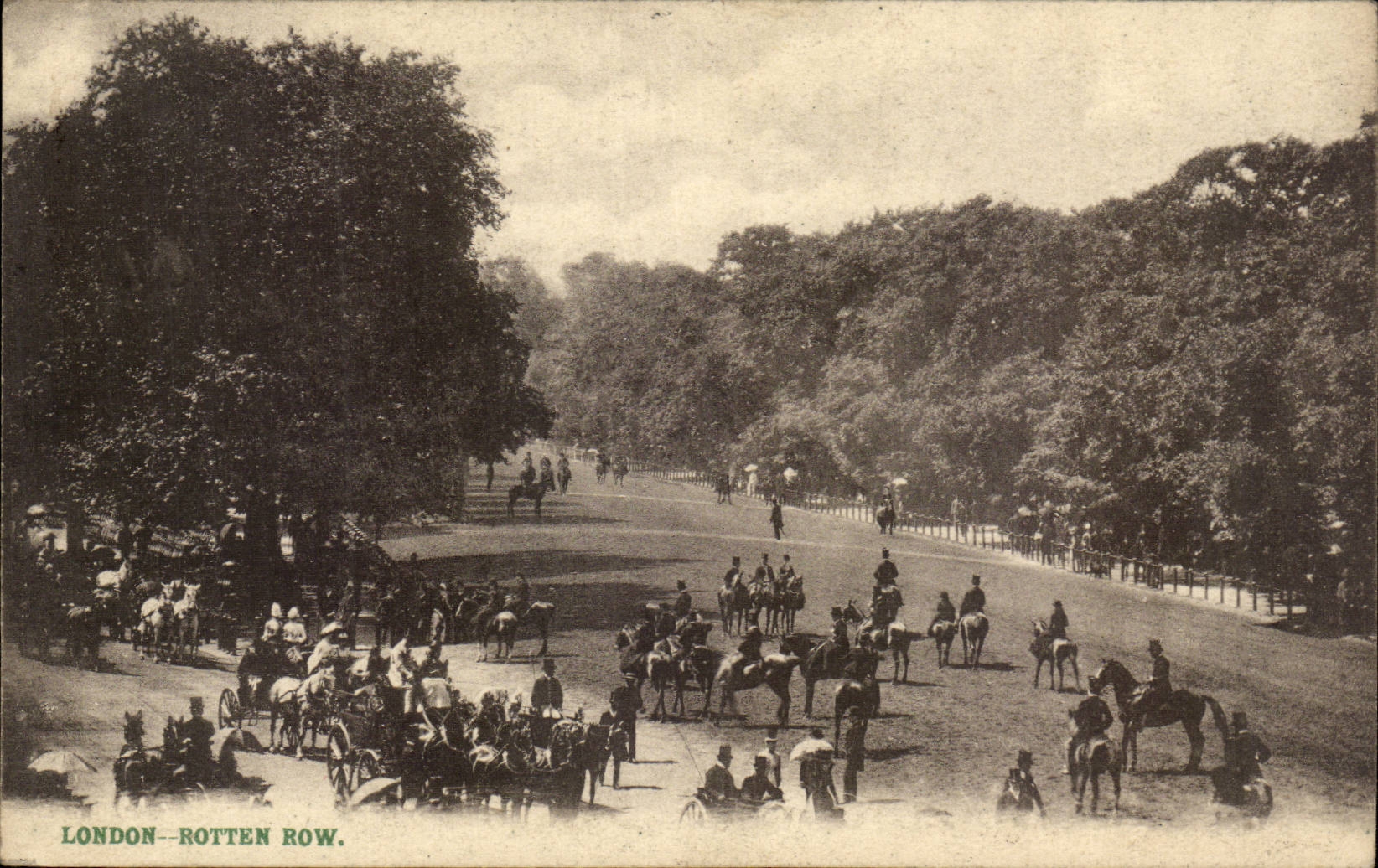 The United Kingdom CPA London London Rotten Row (horses horses)