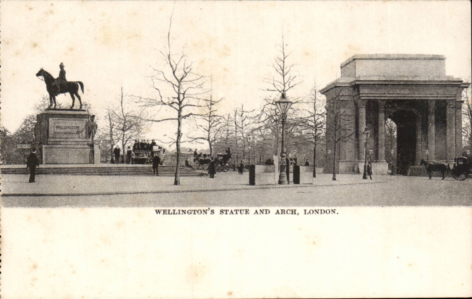 The United Kingdom CPA London London Wellington' S Statue and Arch