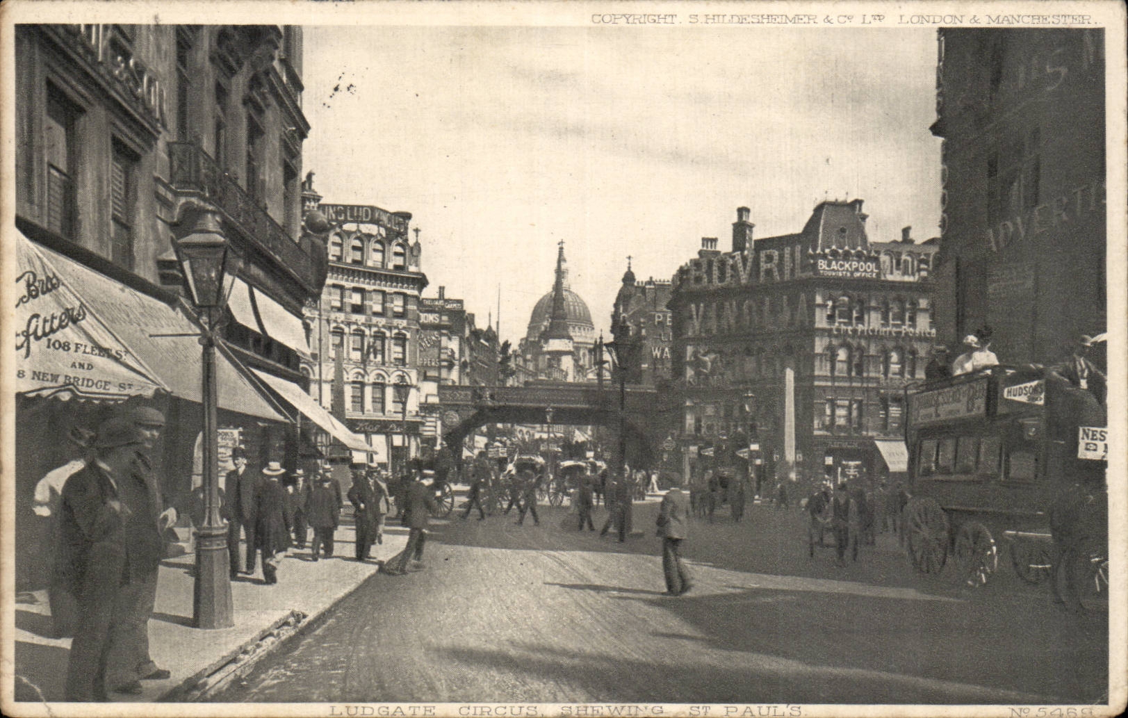 The United Kingdom CPA London London Ludgate circus Shewing St Paul' S
