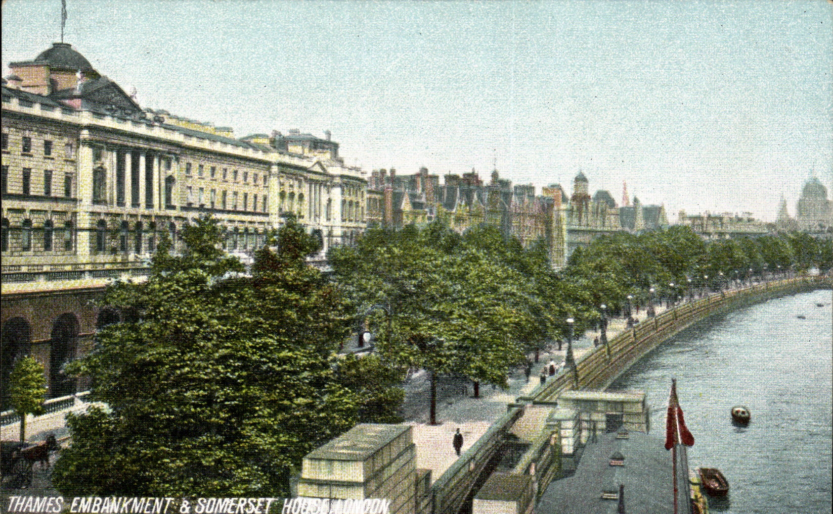 The United Kingdom London london CPA Thames Embarkment and Somerset House