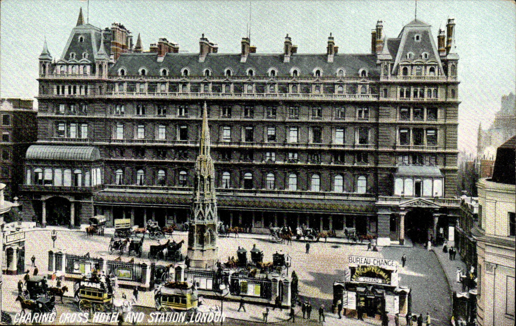 The United Kingdom London london CPA Charing Cross-country race Station Hotel and Station