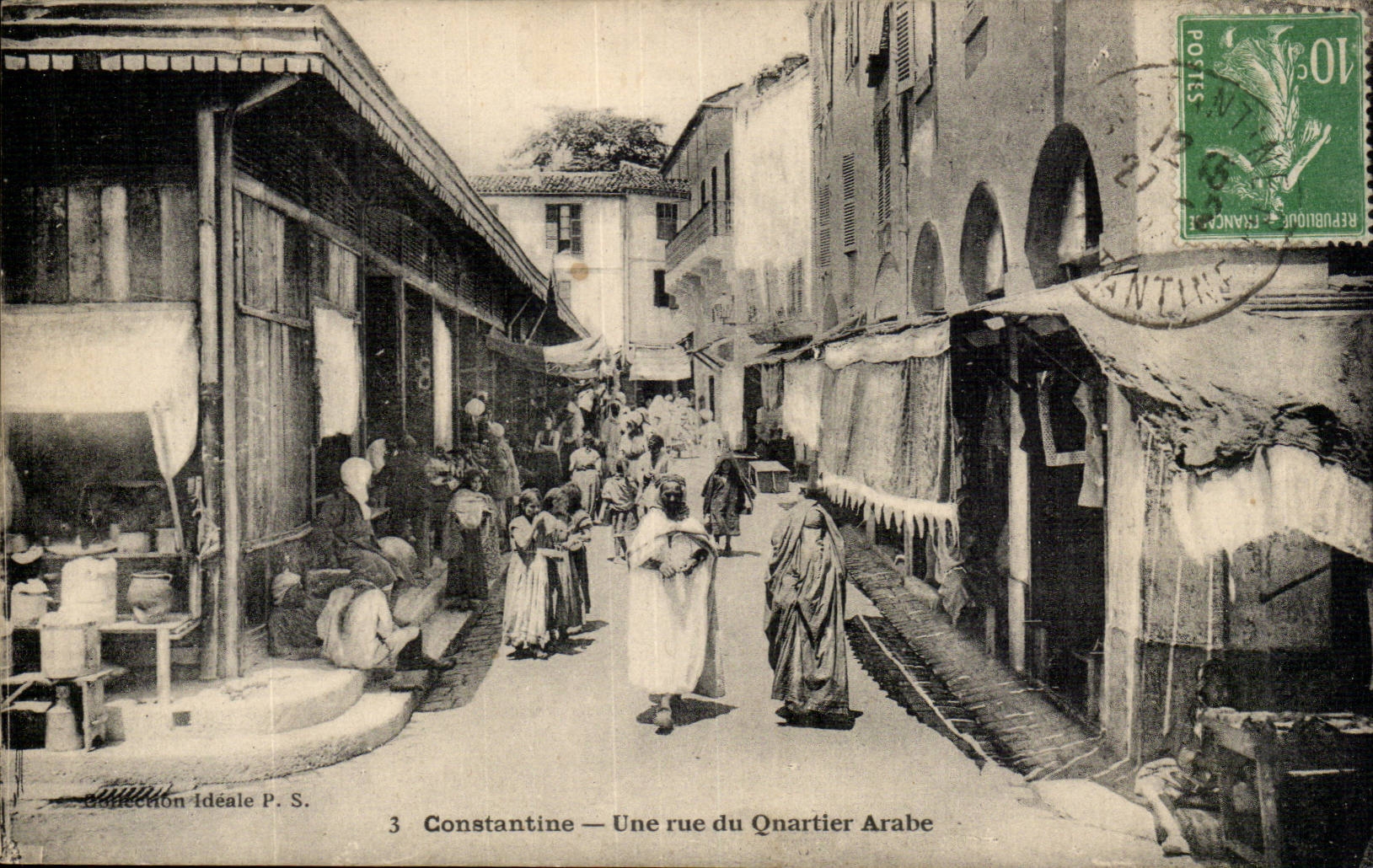 Algeria Constantine CPA a street of the Arab district