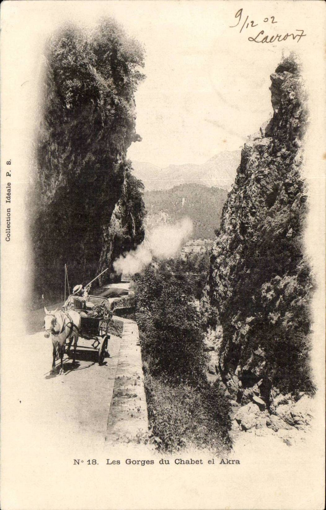 Algeria CPA throats of the chabet el Akra (hunter)