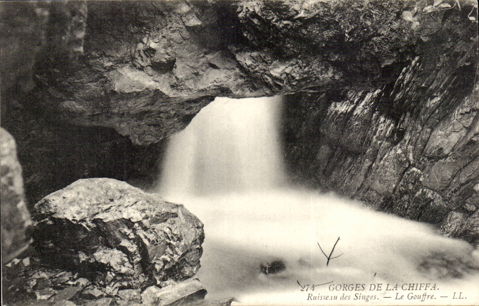 Algeria Falls of Chiffa CPA Brook of the monkeys the pit