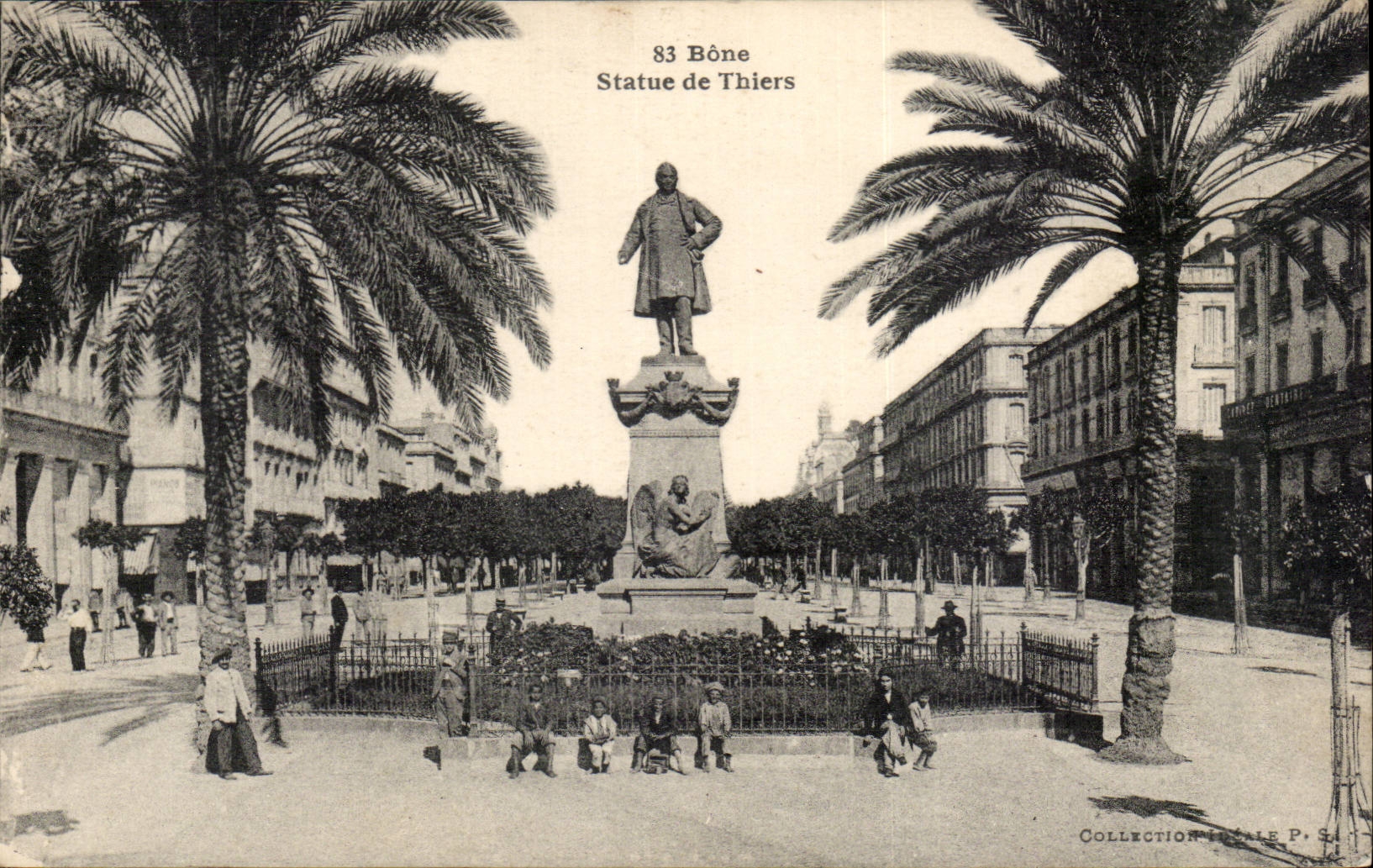 Algeria Bone CPA Statue of Thiers