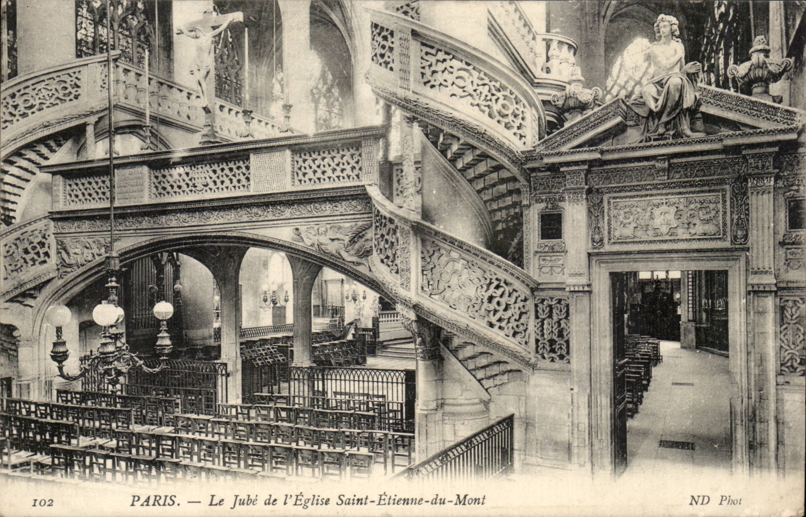 Paris CPA Le Jube de l'eglise Saint Etienne du Mont