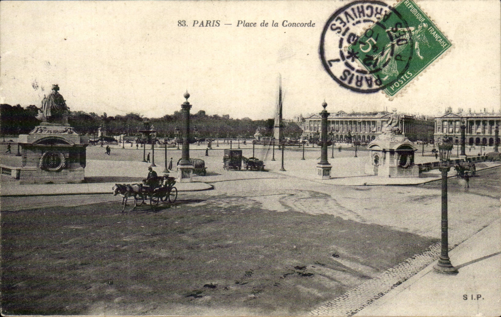 Paris CPA Place de la Concorde