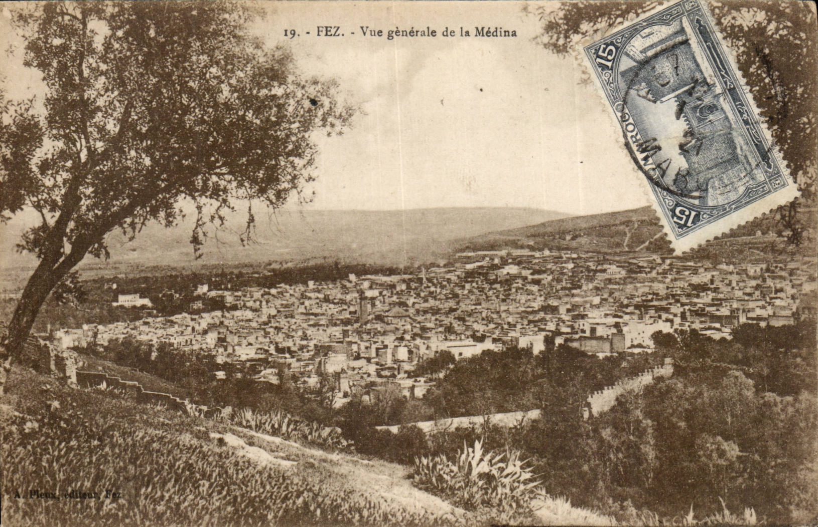 Ansicht Marokko-Fez CPA von Medina