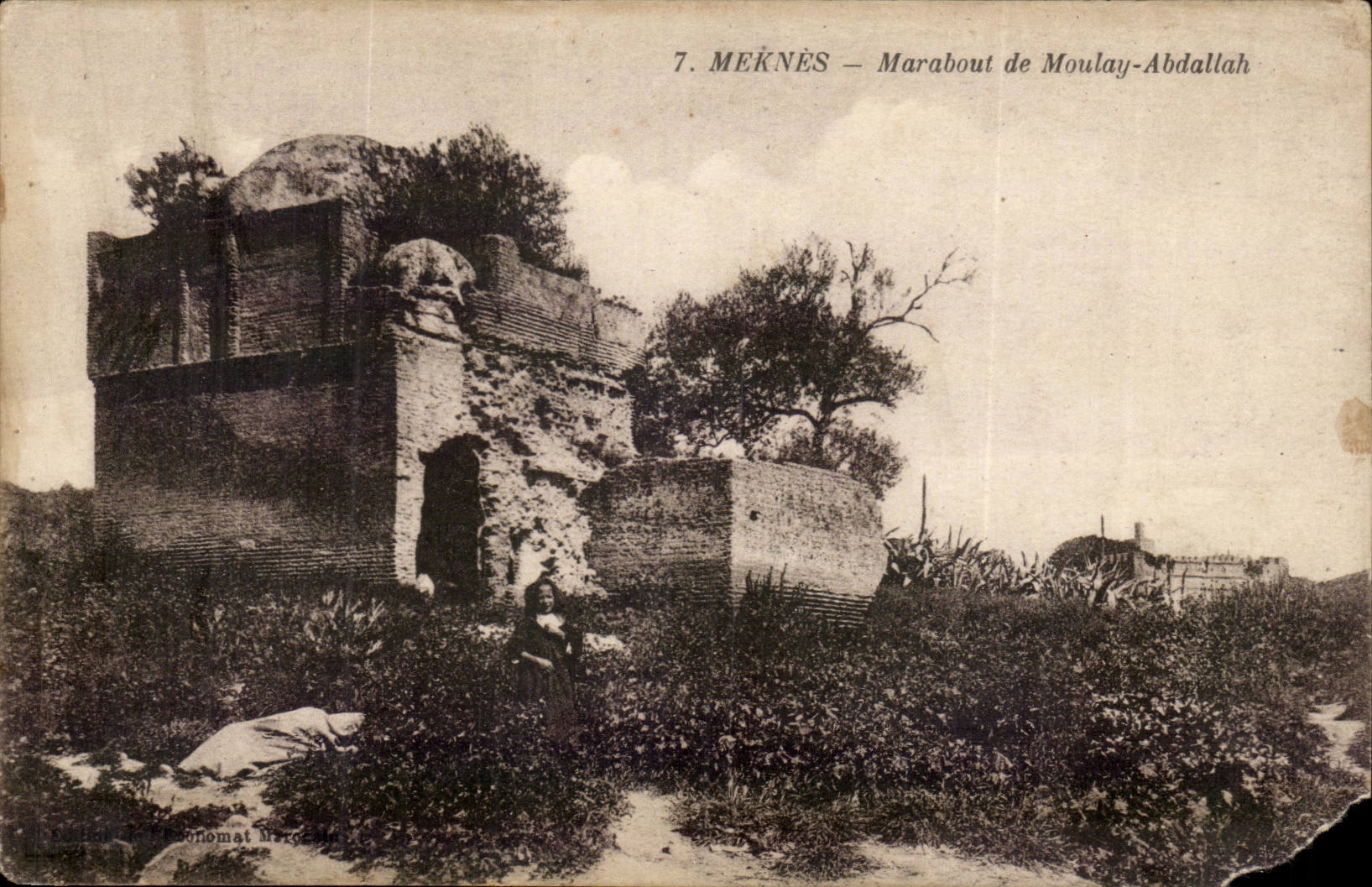 Morocco Meknes CPA Marabout of Moulay Abdallah