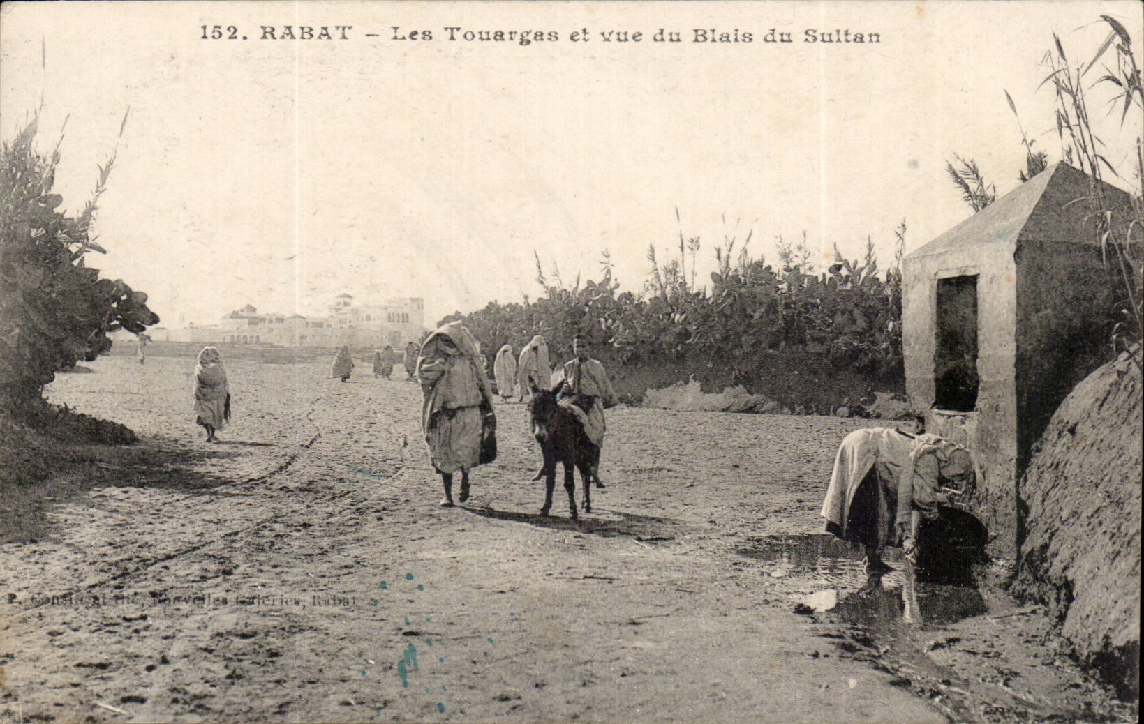 Morocco Folds back CPA Touargas and sight of blais of the sultan