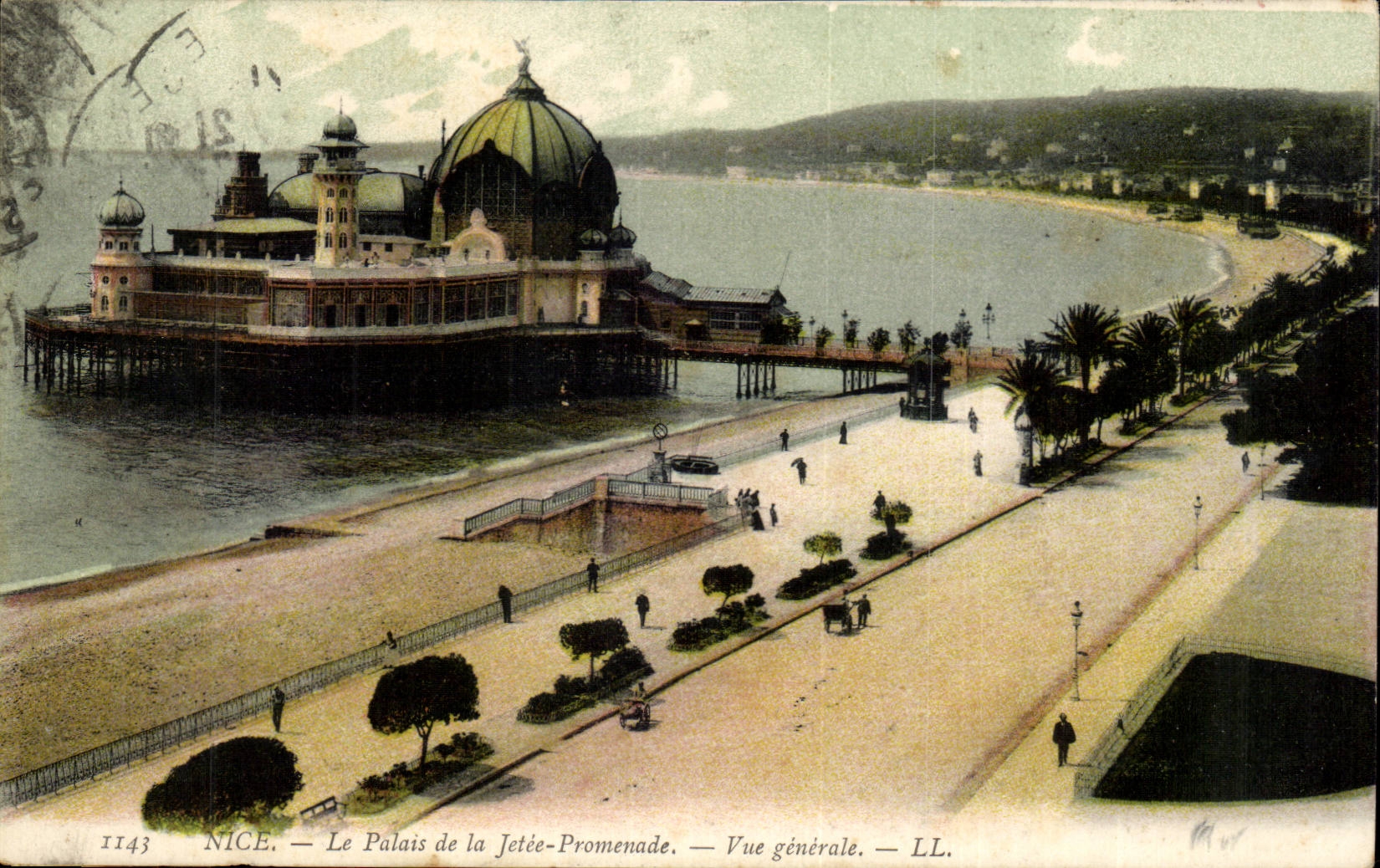 Cannes CPA the palate of Nice walk View
