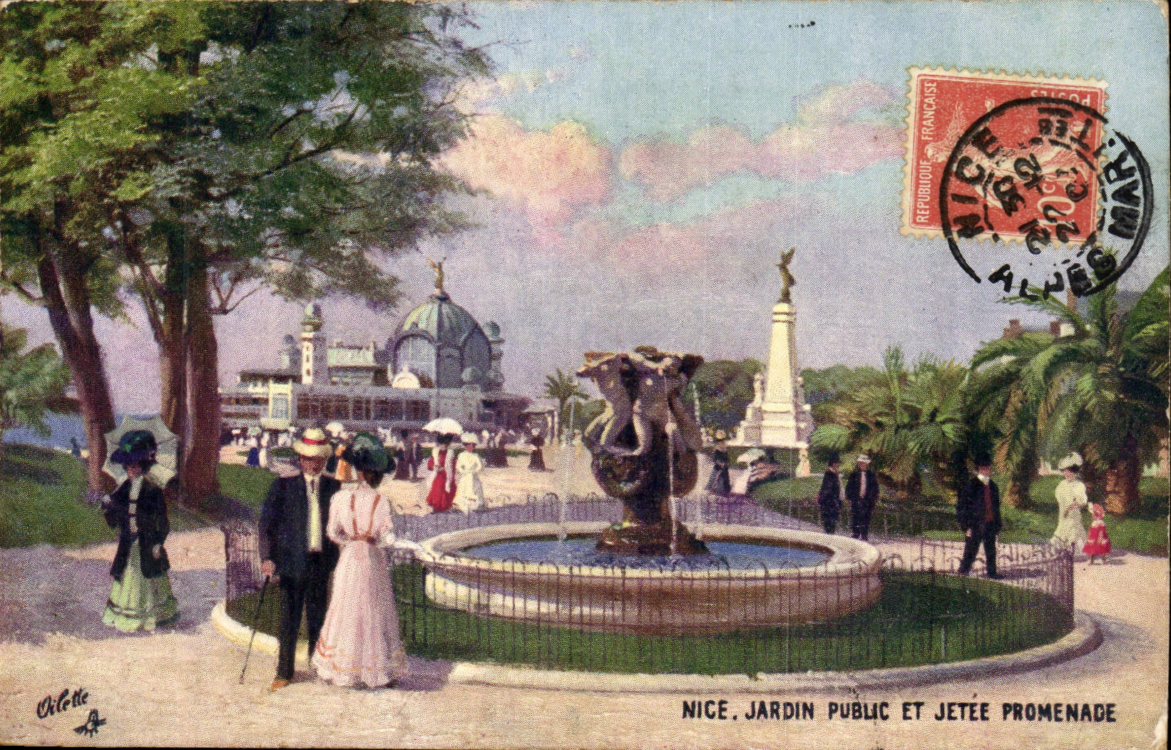 Nice CPA Public garden and thrown walk