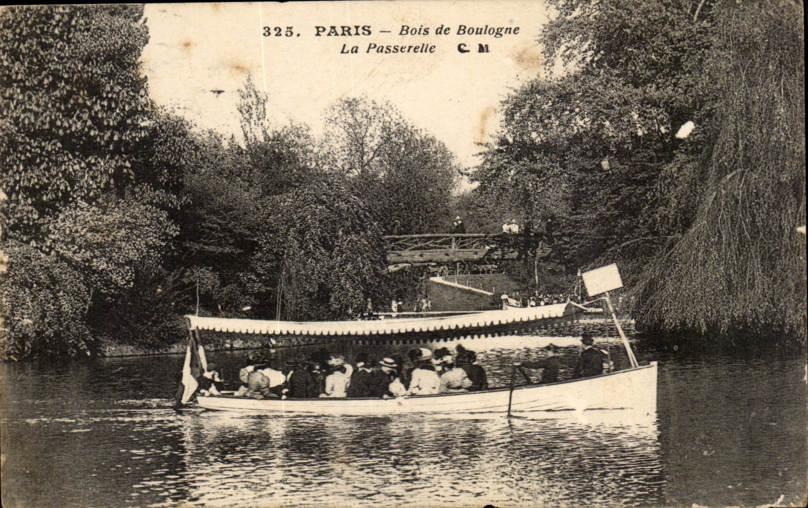 Paris CPA Bois de Boulogne La passerelle