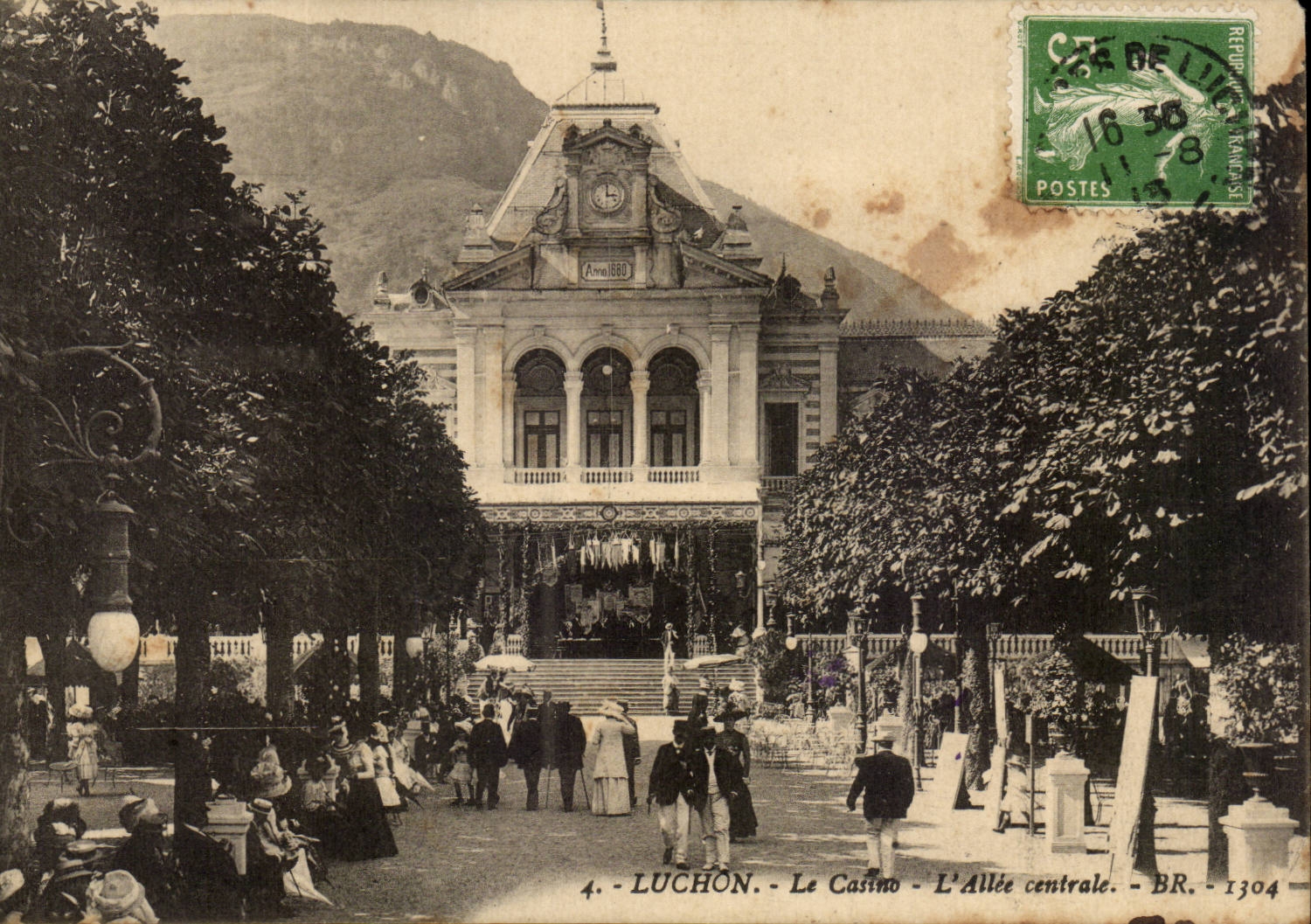 Luchon cPA the casino the central alley