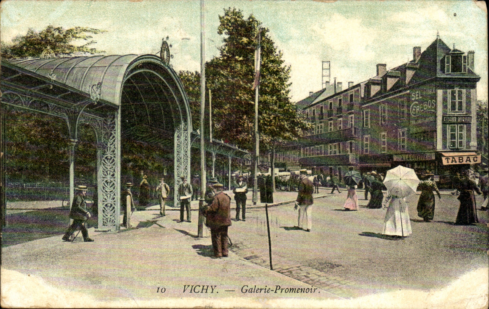 Vichy CPA Gallery promenade