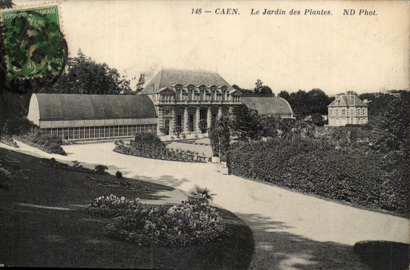 Caen CPA der botanische Garten