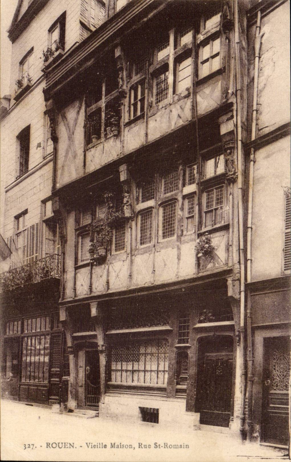Rouen CPA Old house Street St Romain