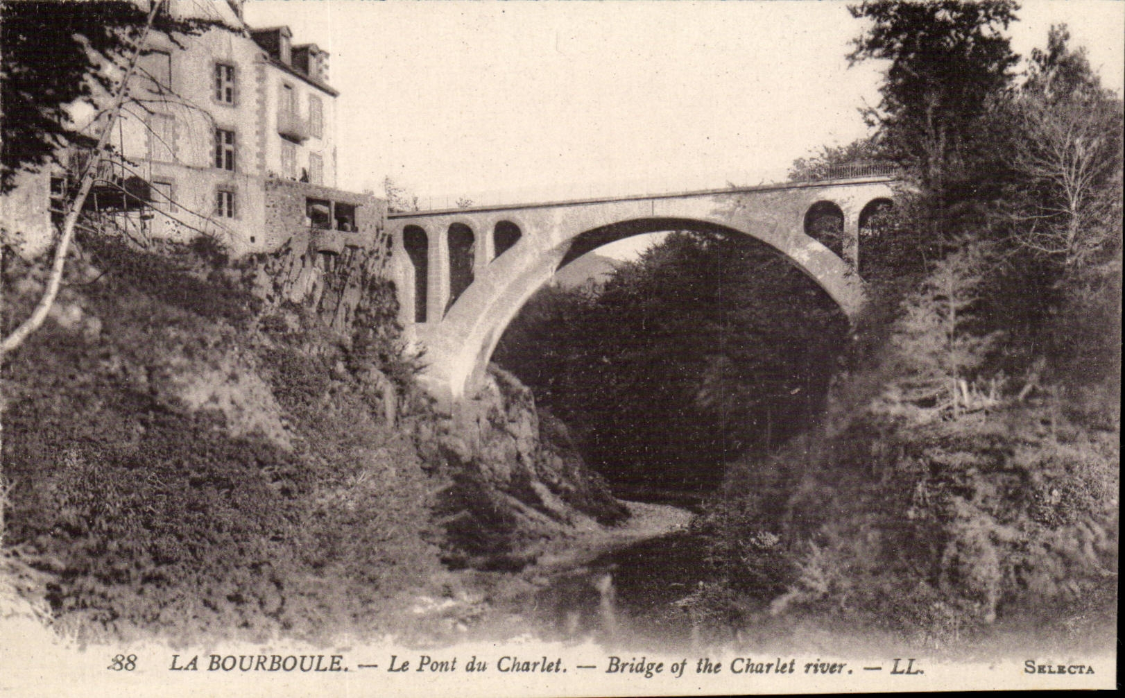 Bourboule CPA die Brucke von Charlet
