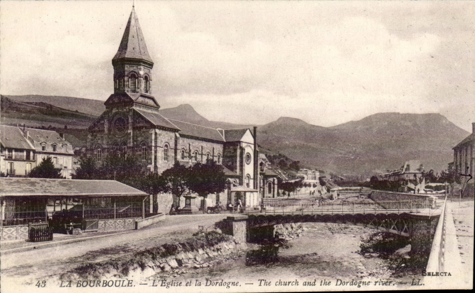 Bourboule CPA die Kirche des Dordogne