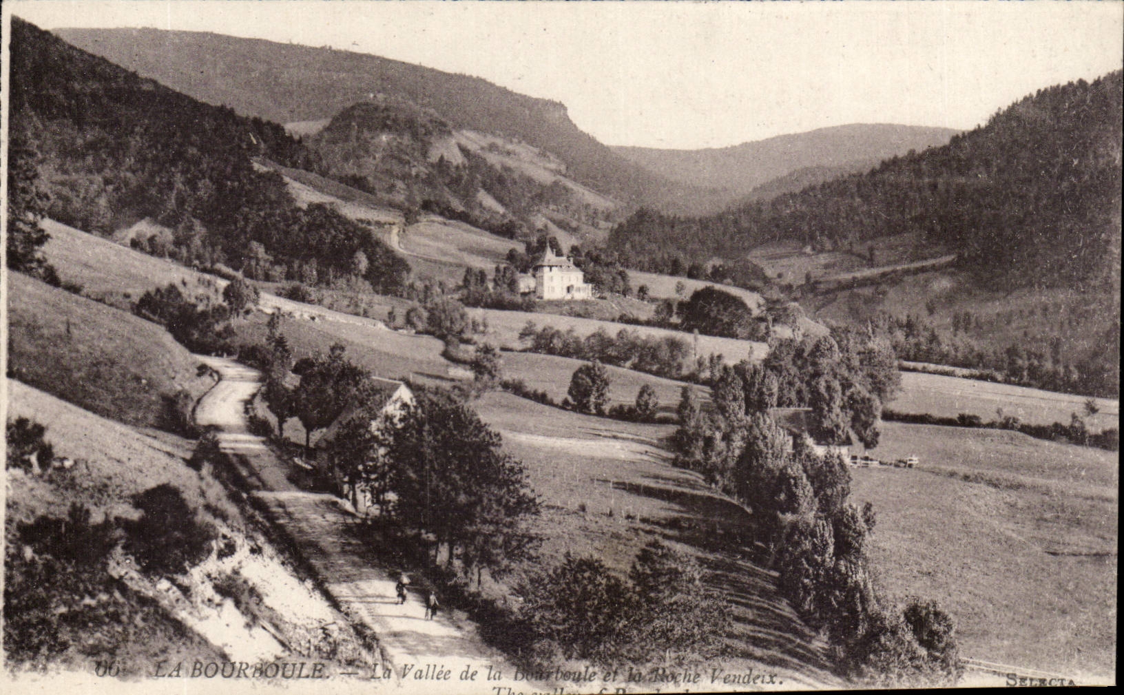 Bourboule CPA das Tal von Bourboule und das VEndeix schaukeln