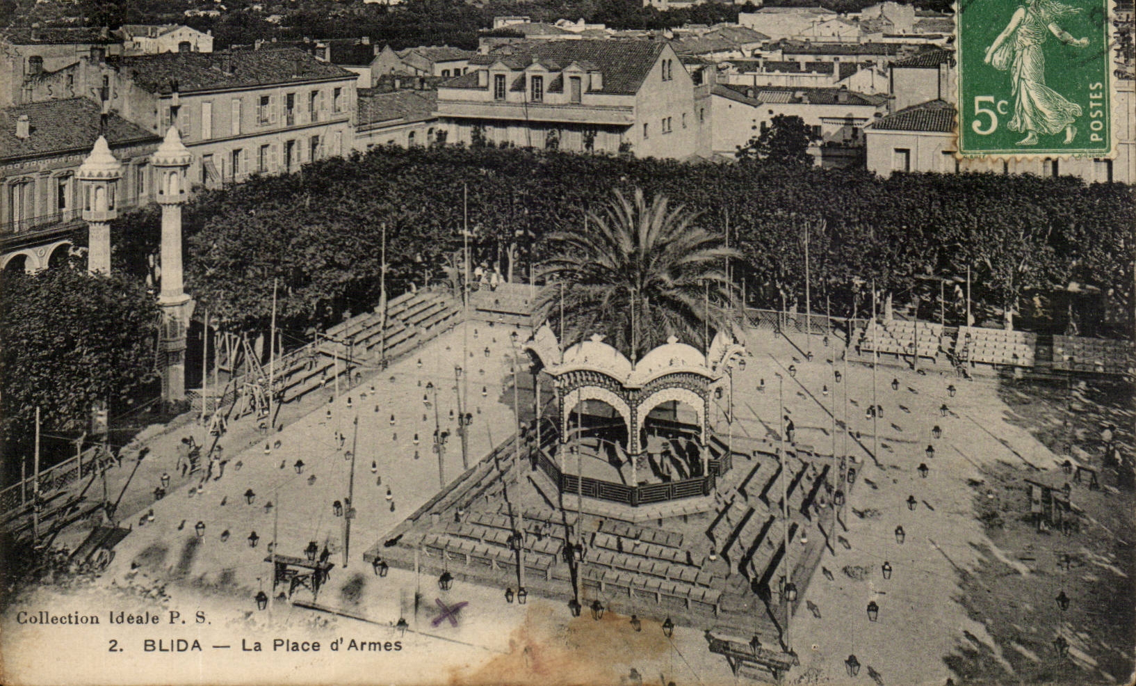 Algeria Algiers CPA BLida the place of weapons