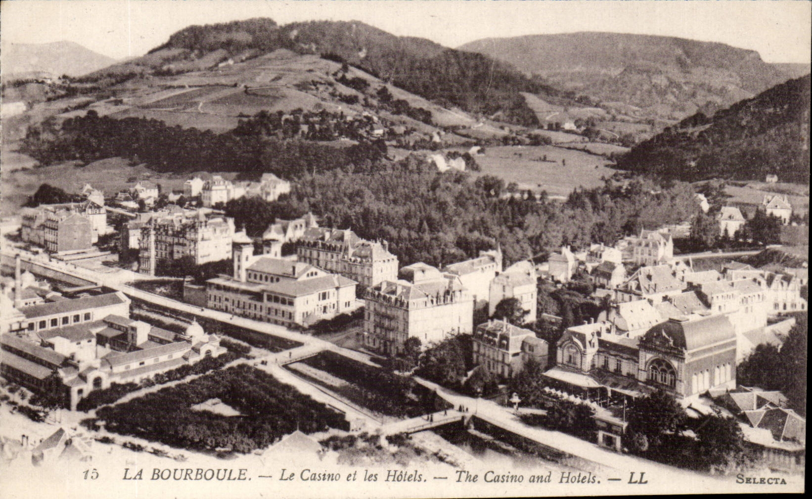 Bourboule CPA das Kasino und die Hotels