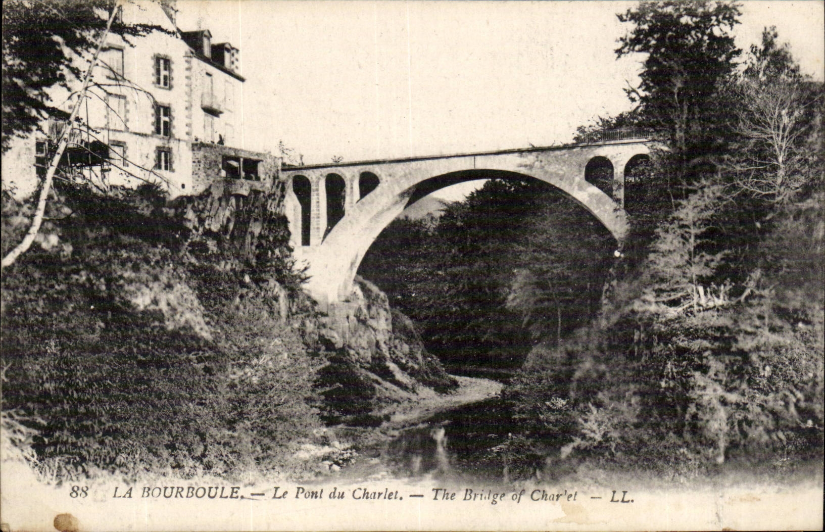 Bourboule CPA die Brucke von Charlet