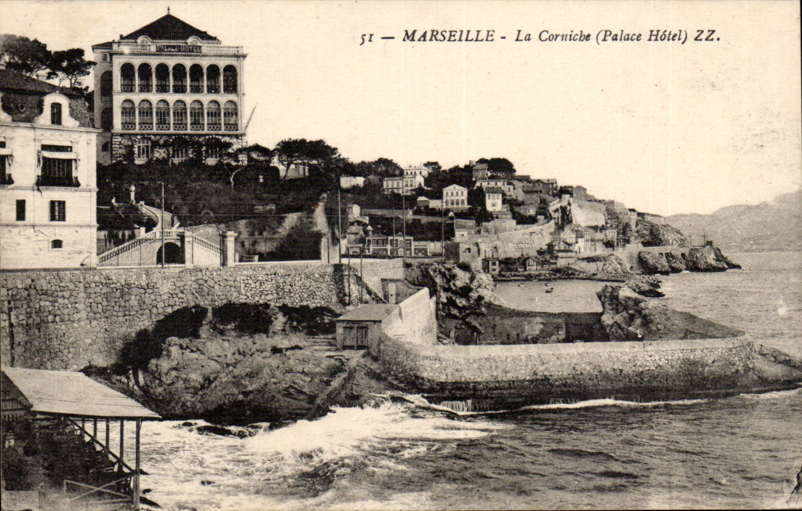 Marseilles CPA the cornice (De luxe hotel Hotel)