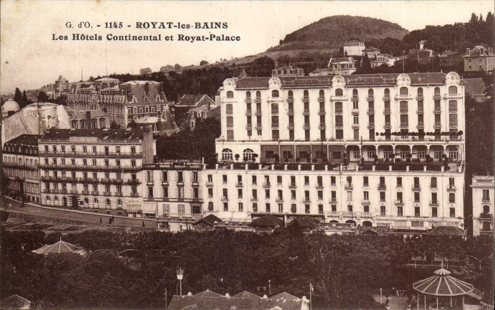 Royat CPA hotels continental and Royat De luxe hotel
