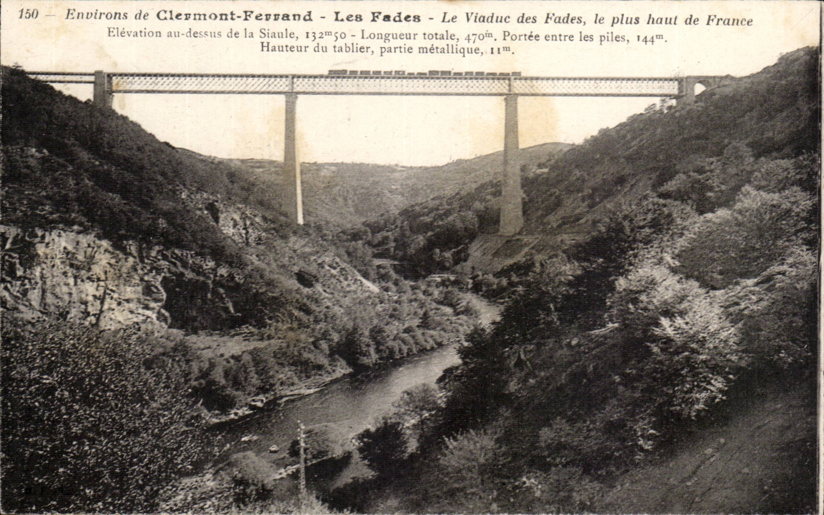 Surroundings of Clermont Ferrand CPA Insipid the Viaduct
