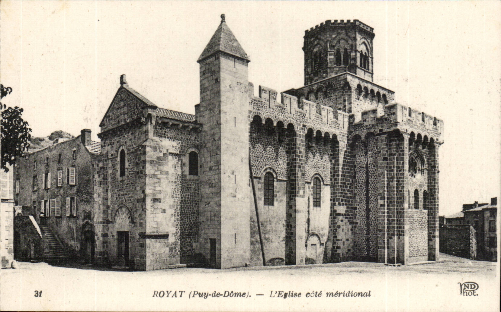 Royat CPA Eglise dimensions southernmost