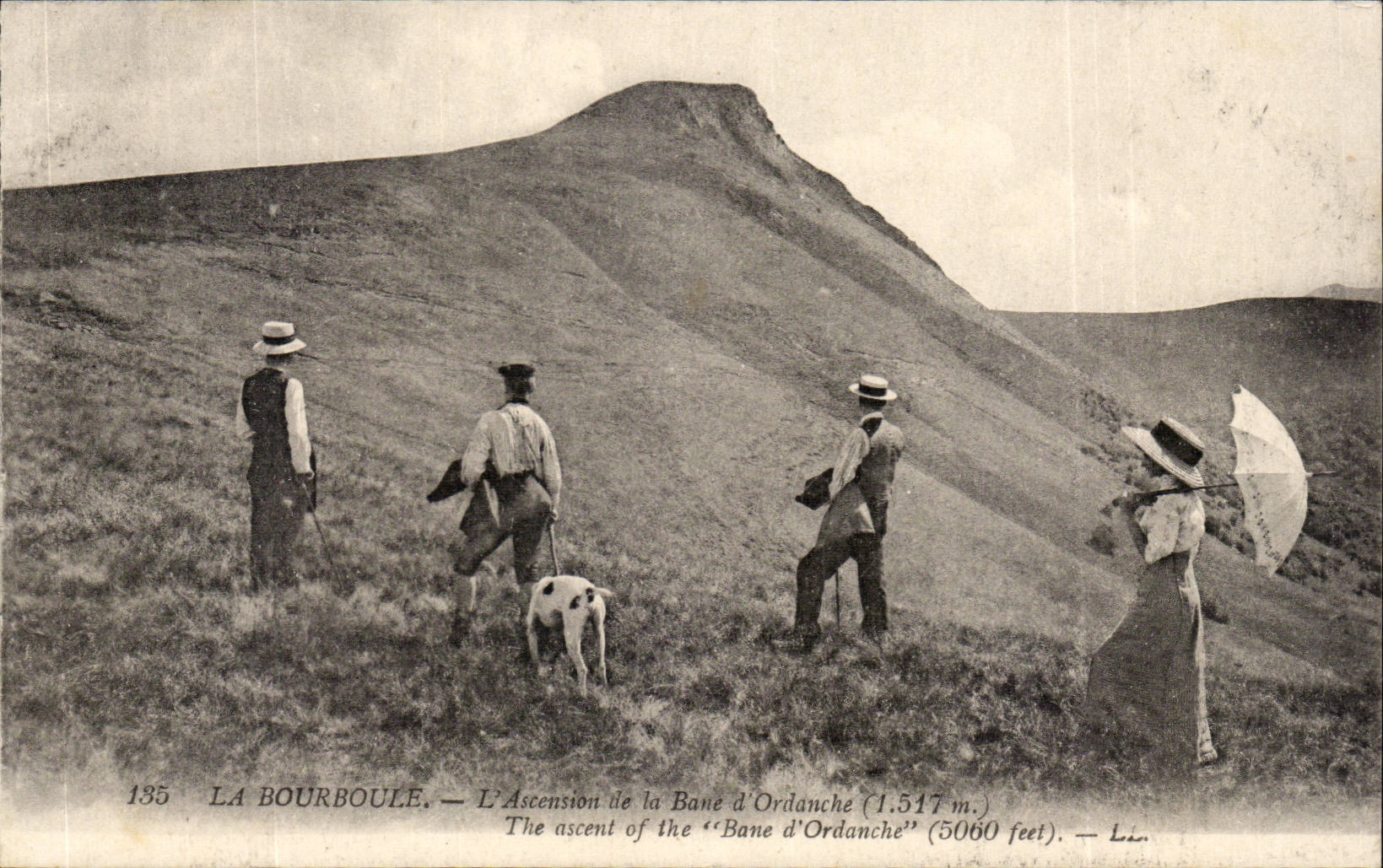 Bourboule CPA der Aufstieg der Bucht von Ordanche (1517m)