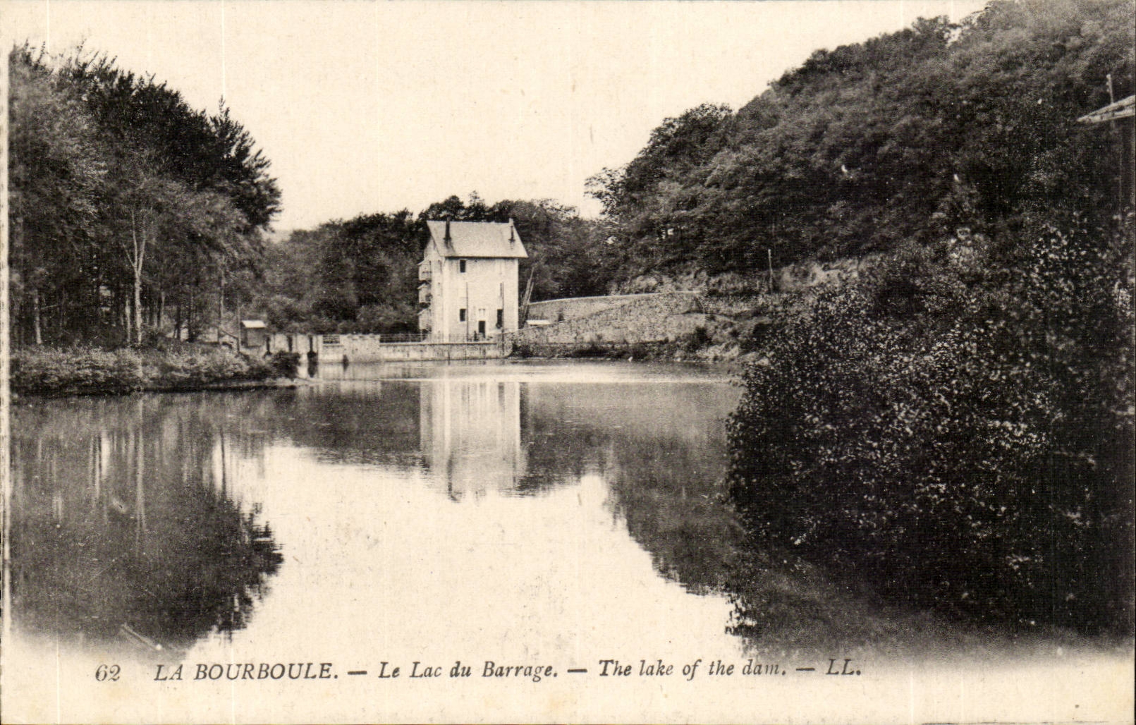 Bourboule CPA der See des Stoppens