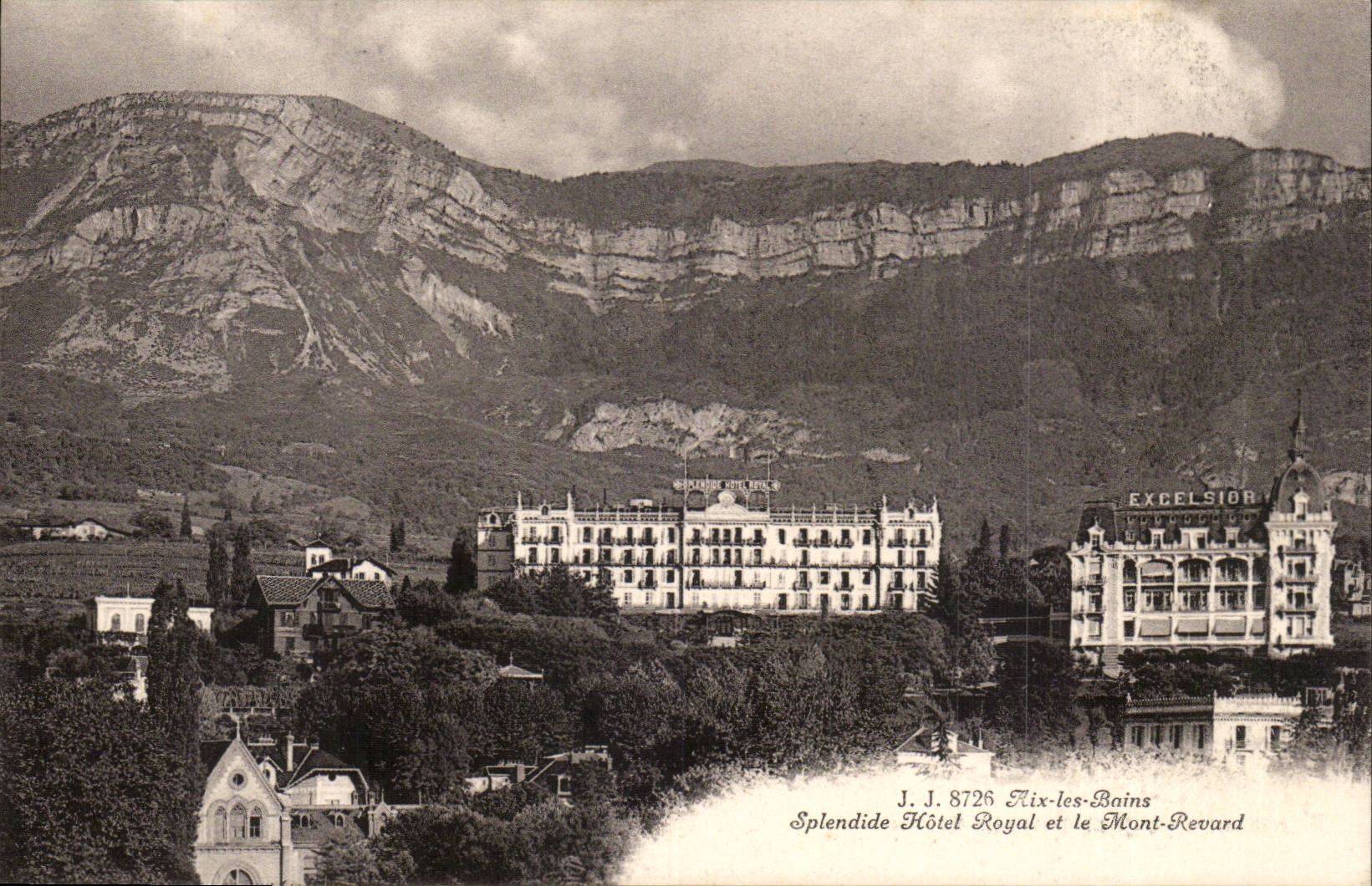 Aix les Bains cPA Splendid Hotel and the Revard Mount