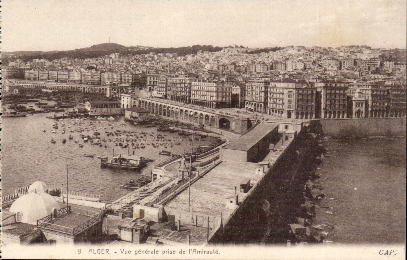 Algeria Algiers CPA View taken of admiralty