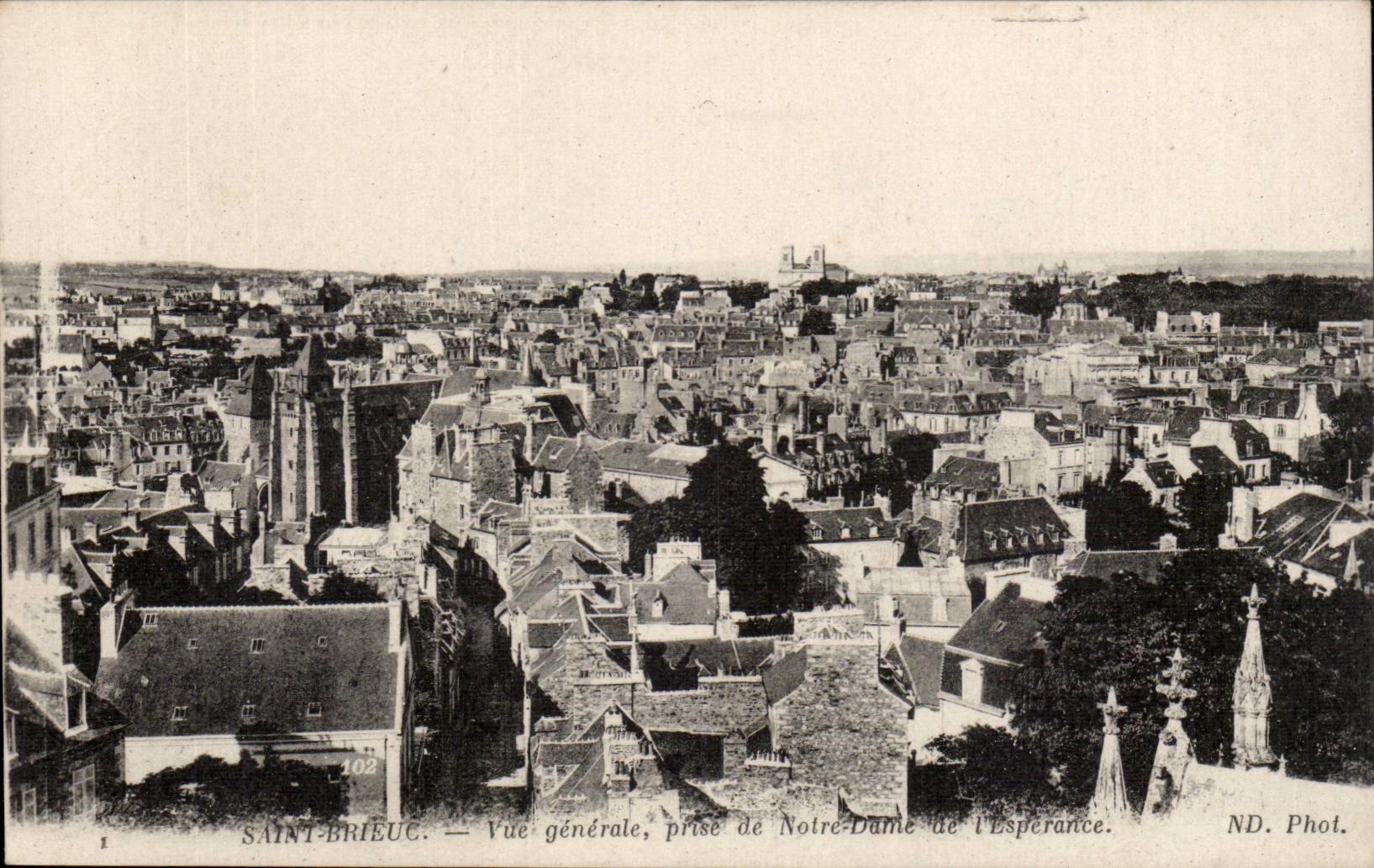 Saint Brieuc CPA View taken of Our Lady of the hope