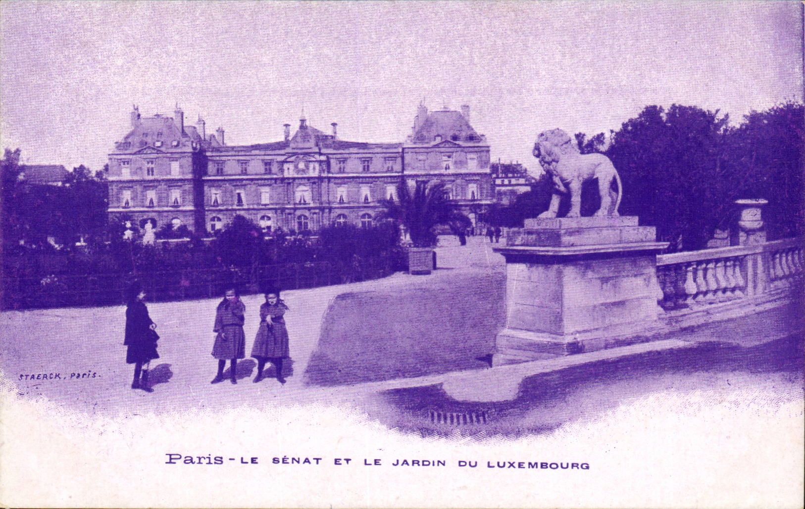 Paris 6 - The Senate and the Garden of Luxembourg - CPA