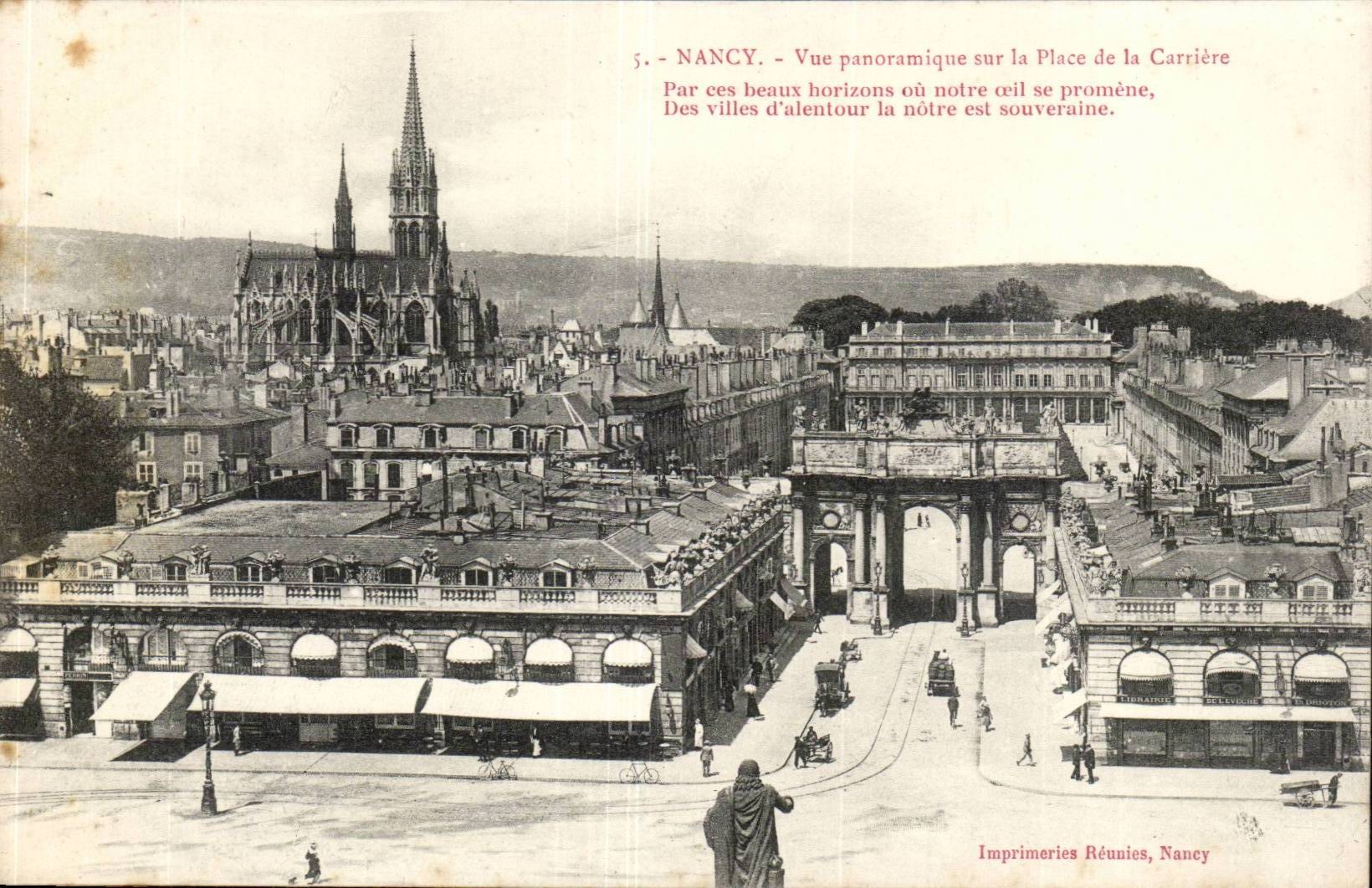 Nancy - Vue Panoramique sur la Place de la Carriere - CPA