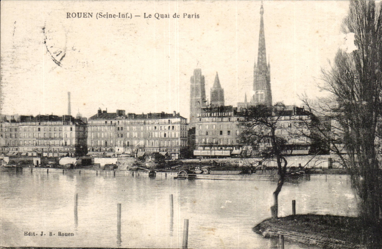 Rouen - the quay of Paris - CPA