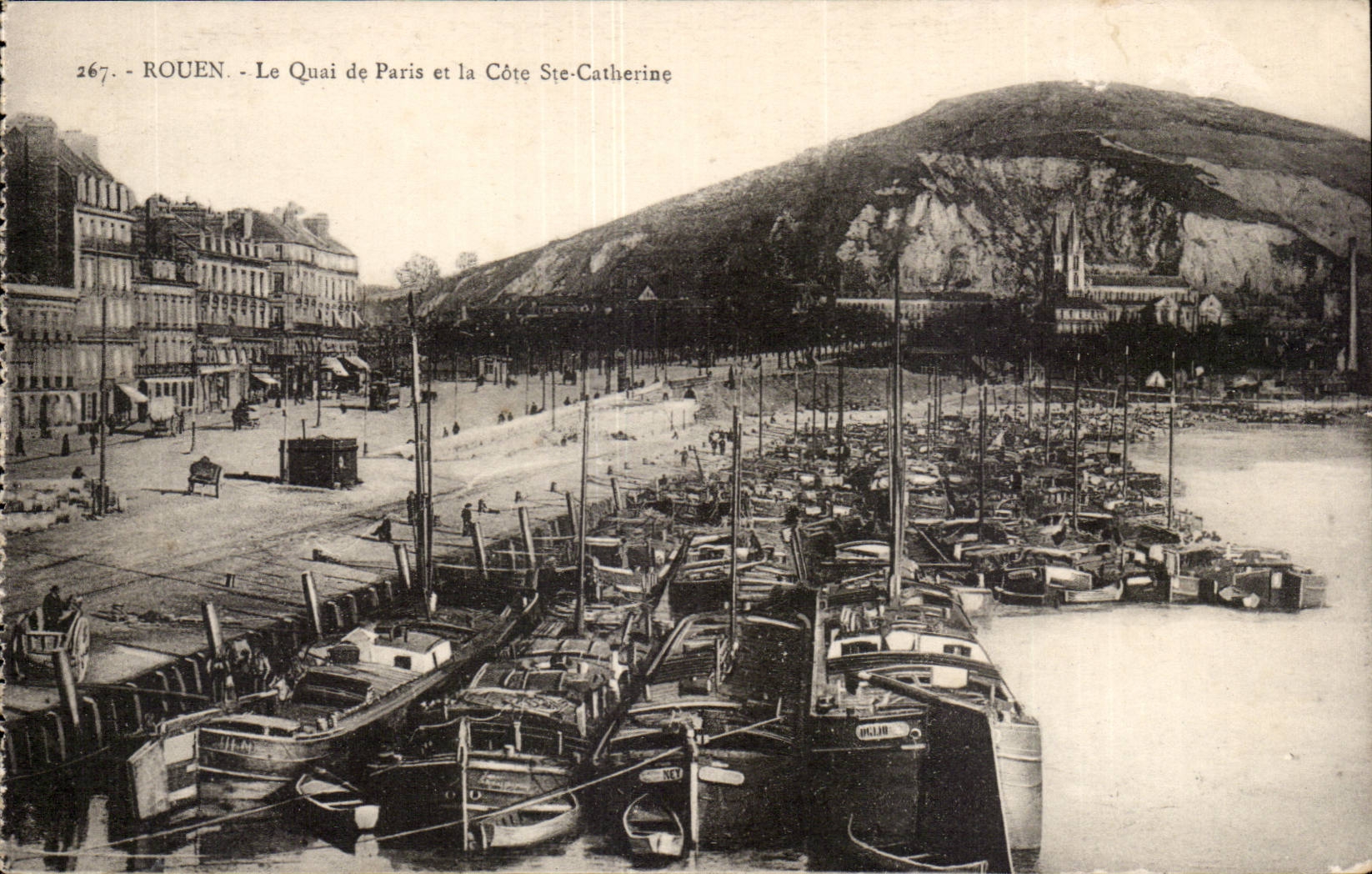 Rouen - the Quay of Paris and the Dimension co Catherine - CPA