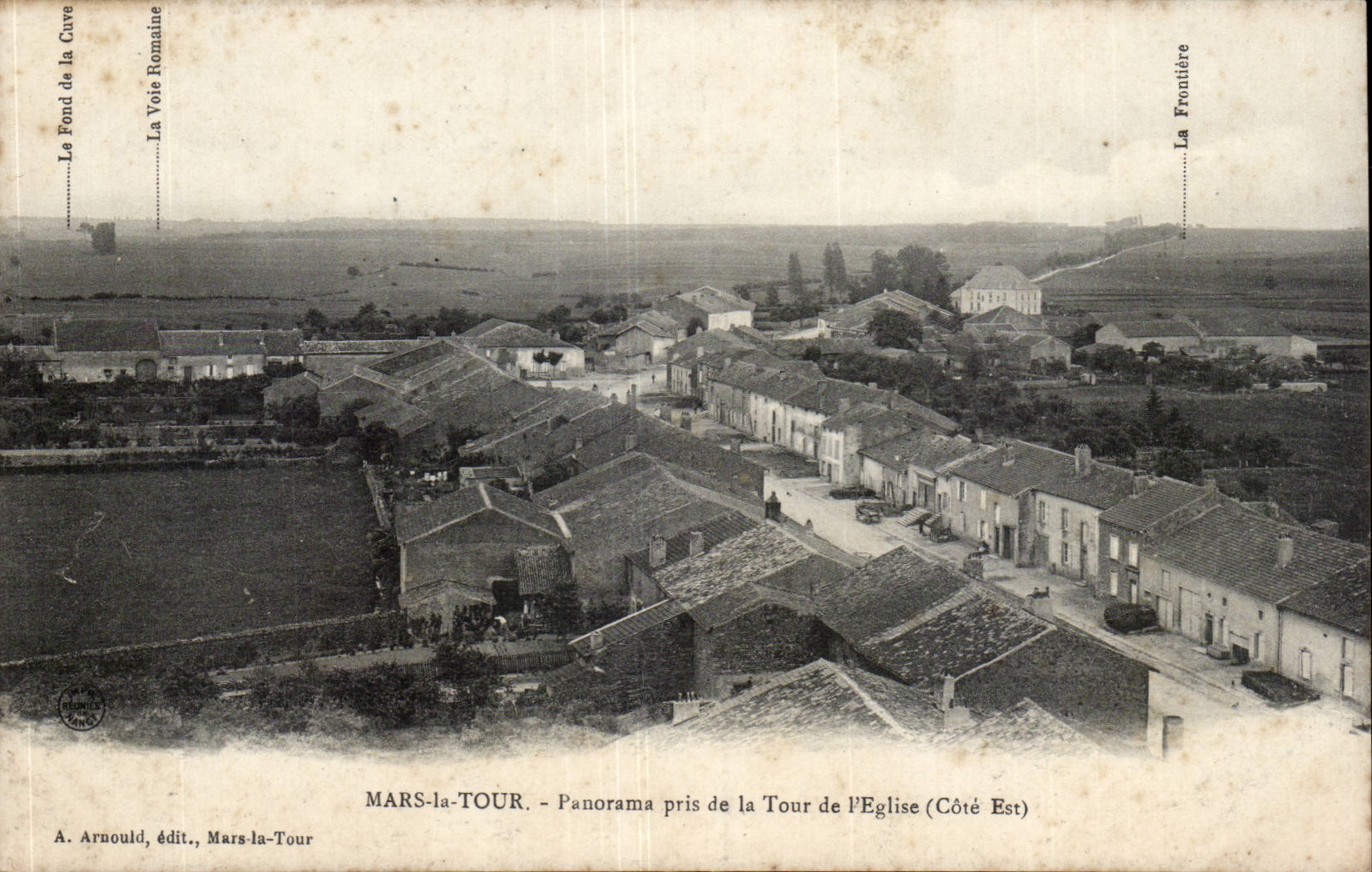 Mars la Tour - Panorama pris de la Tour de l'Eglise - CPA 