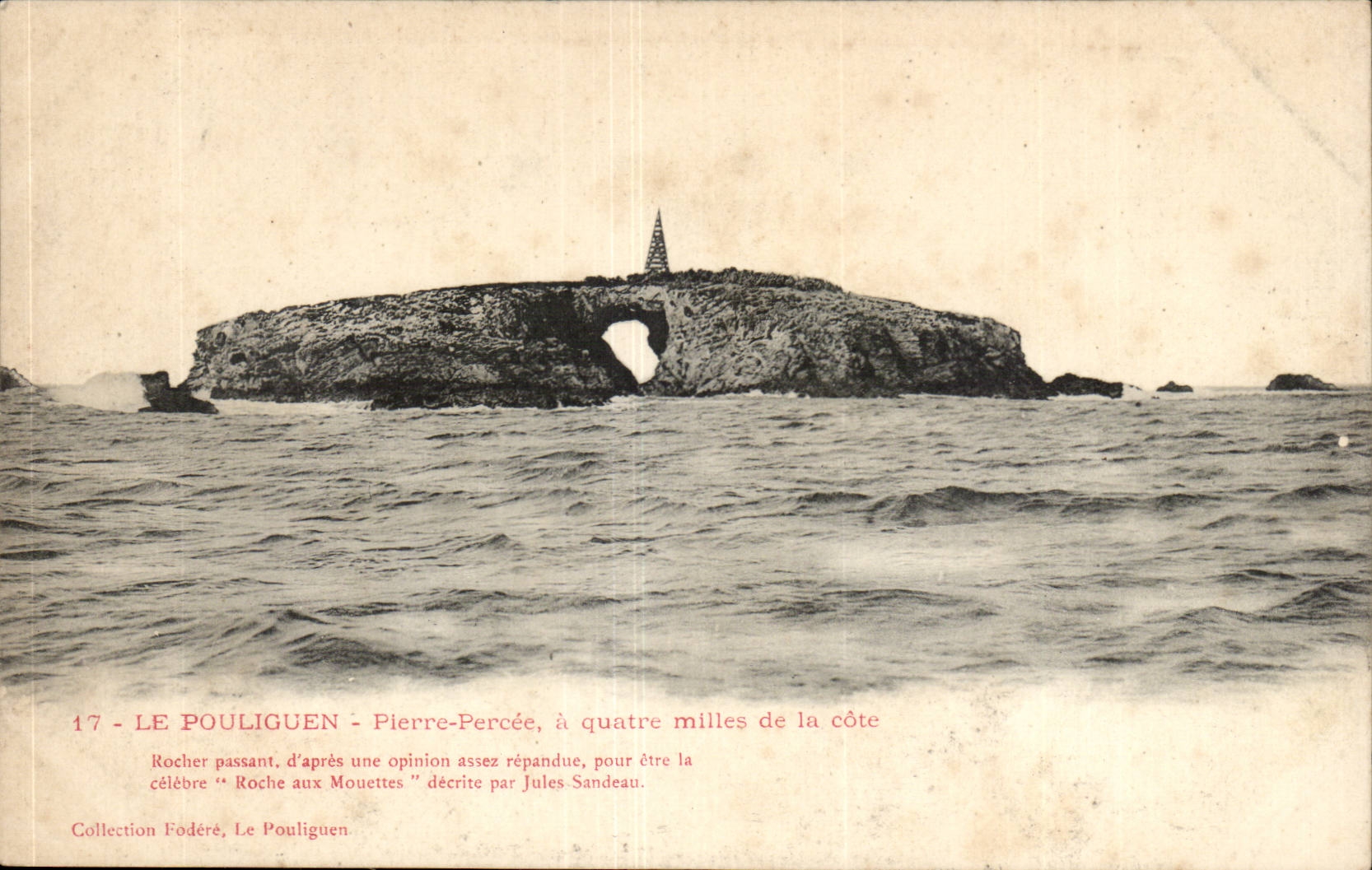 Pouliguen - Oierre Percee has four thousand of the dimension - CPA